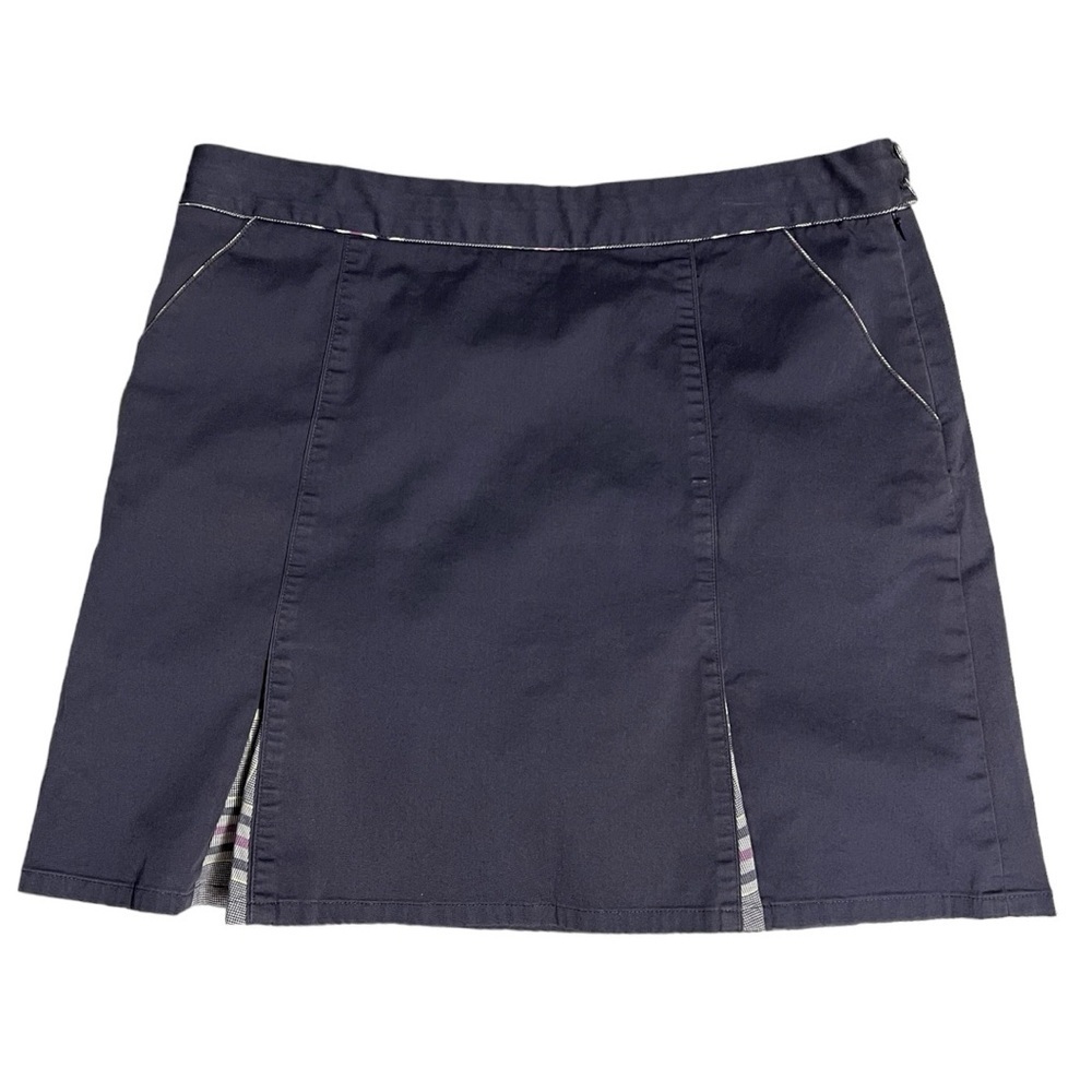 Cutter & Buck Golfing Skort Blue With Plaid accent Size 10